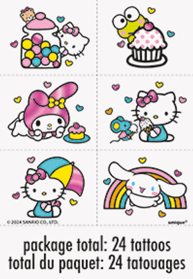 HELLO KITTY AND FRIENDS TATTOOS