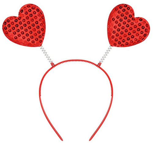 Heart Sequined Head Bopper