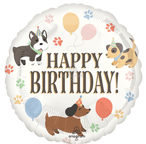 18" HBD PAWSOME PARTY