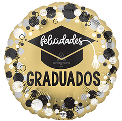 18" FELICIDADES GRADUADOS CIRC