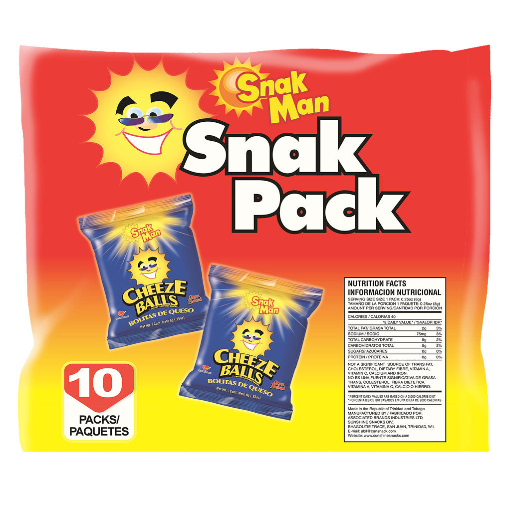 Snak Man Cheeze Balls 10ct