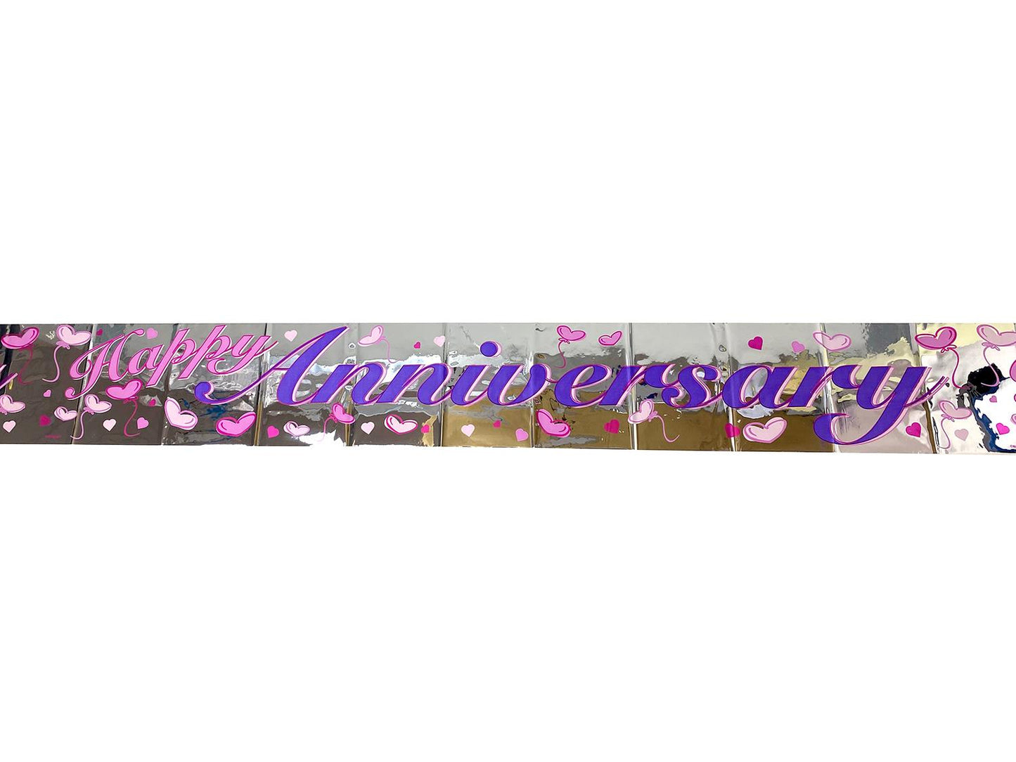 Happy Anniversary Foil Banner 12ft