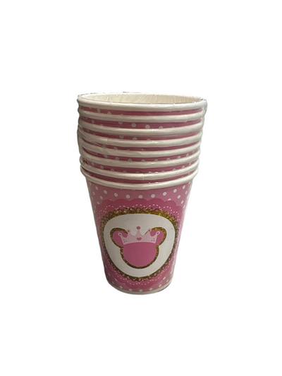 Minnie Princess Vasos 9oz (x8u)