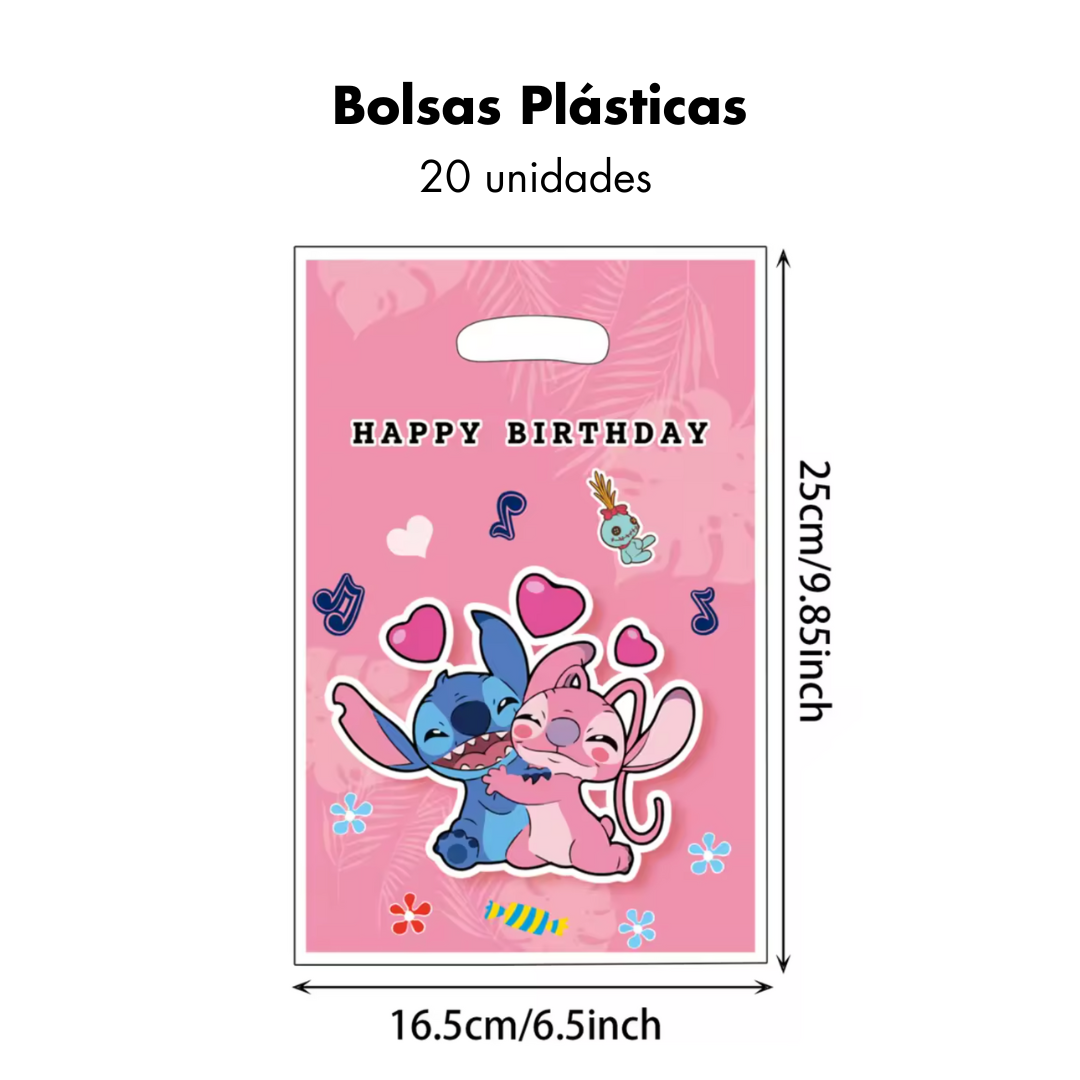 Stitch y Angel Bolsas (x10u)