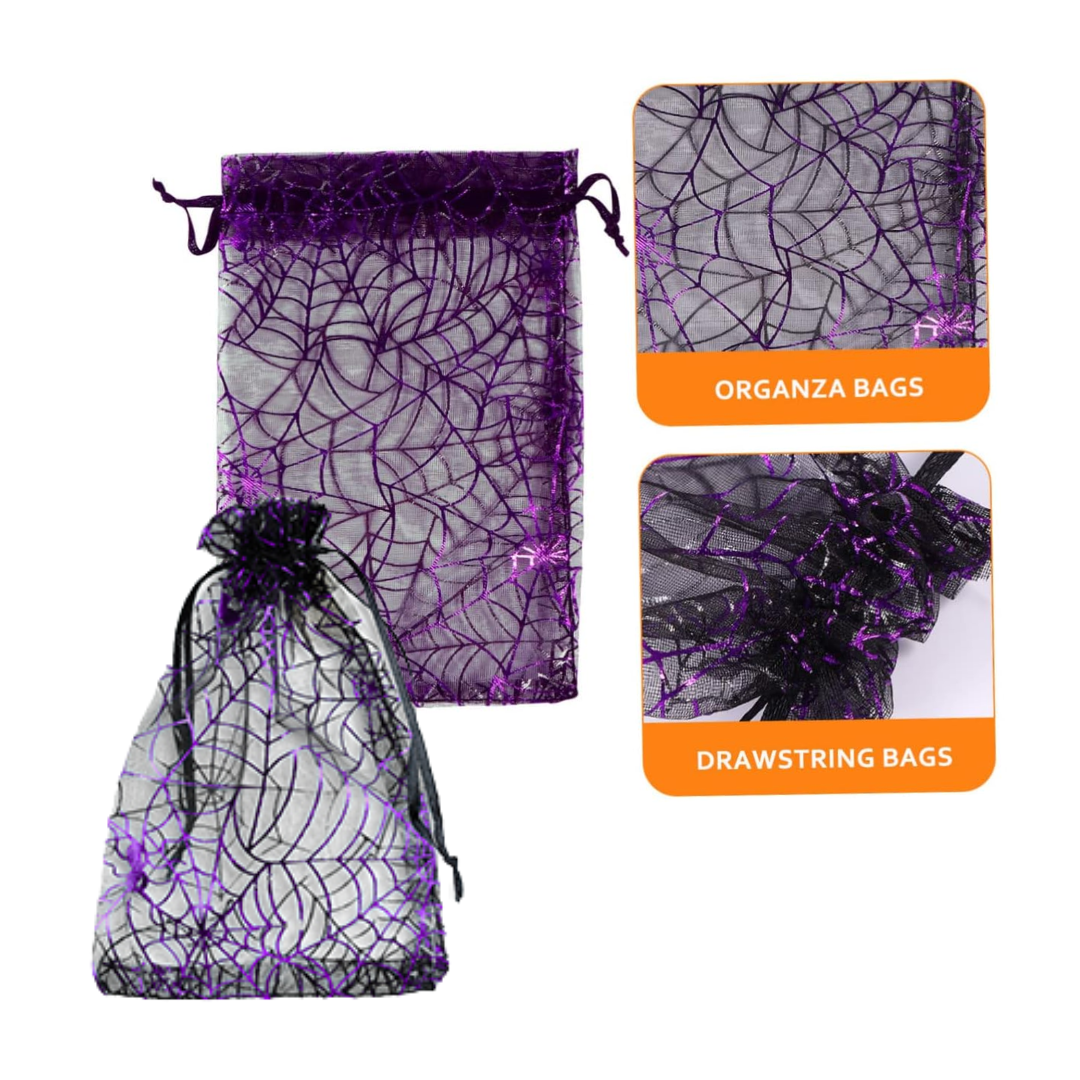 Bolsas Organza Foil Halloween - 4 Estilos (x5u)