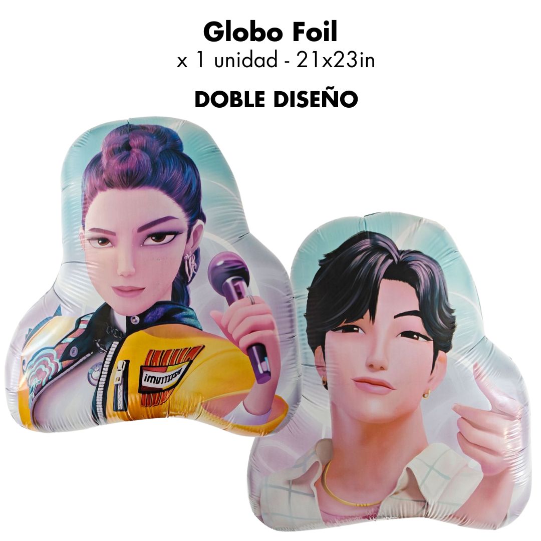 Globos Foil Kpop Demon Hunters Personajes (x1u)