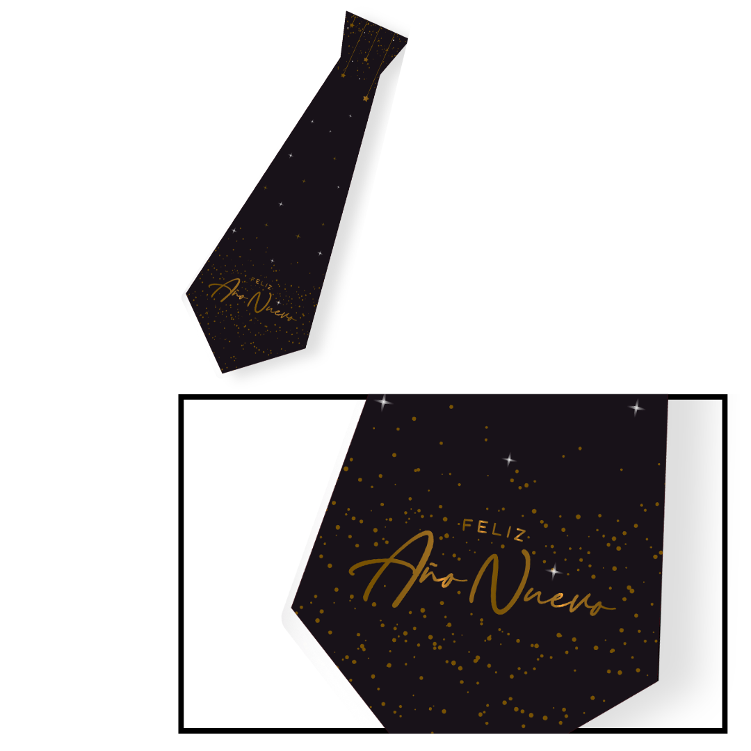 Corbata Feliz Año Nuevo (x6u)