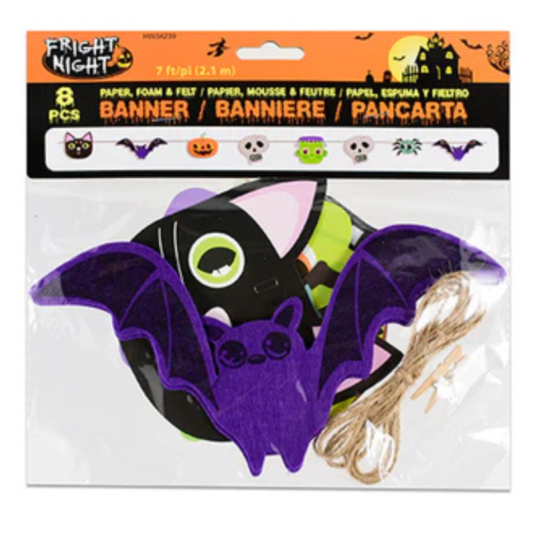 Banner de Halloween 8pcs (x1u)