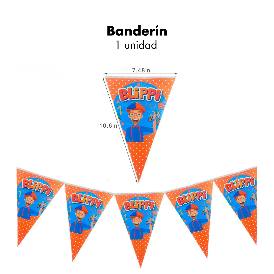 Blippi Banderín (x1u)
