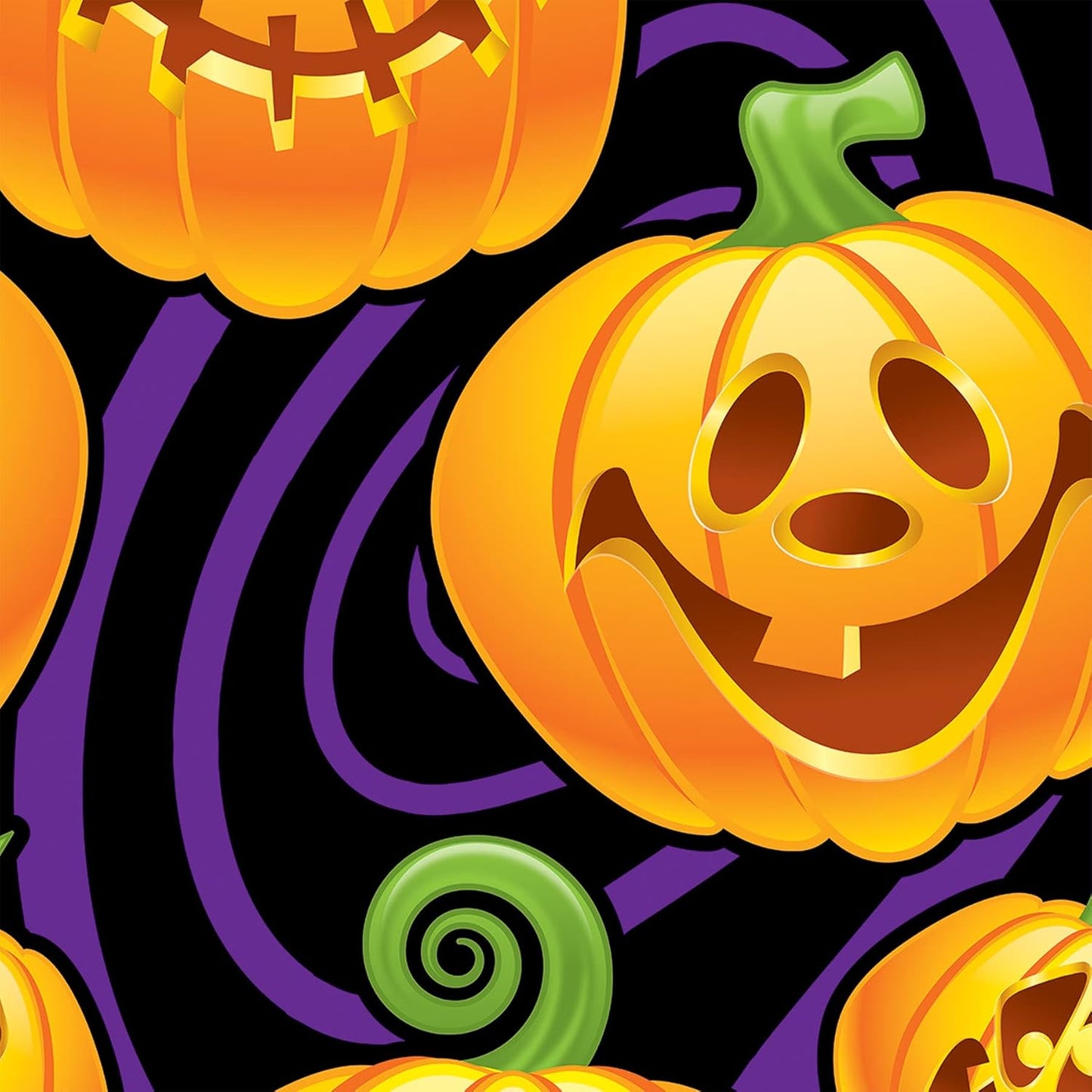 Halloween Jack-O-Lantern Backdrop Mural 30ft (x1u)