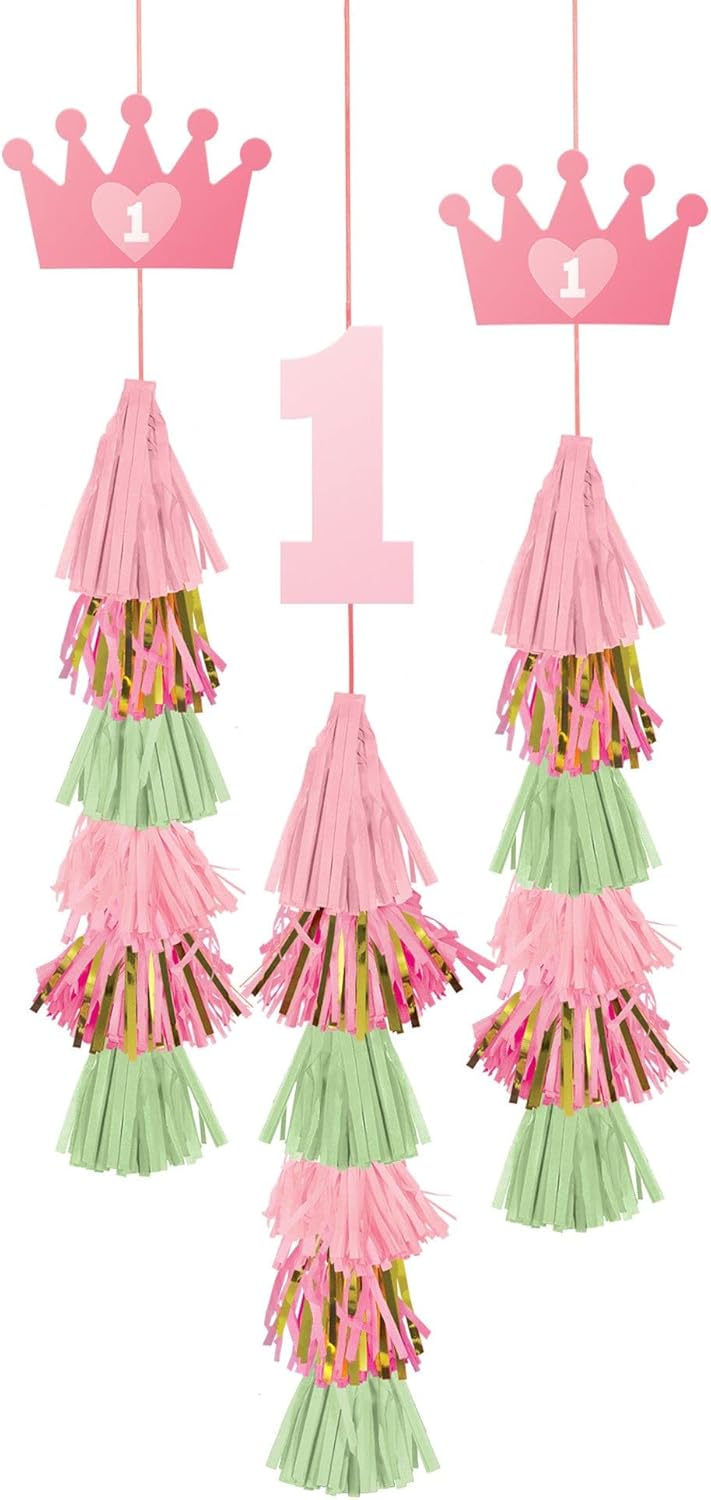 Decoraciones Colgantes One Pink (x3u)