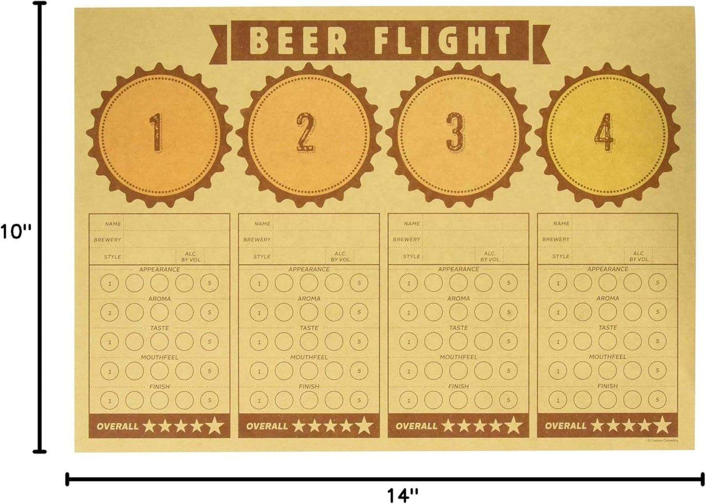 Beers & Cheers Placemats 10x14in (x1u)