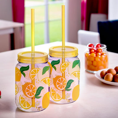 Summer Lime Cup with Straw 16oz (x1u)