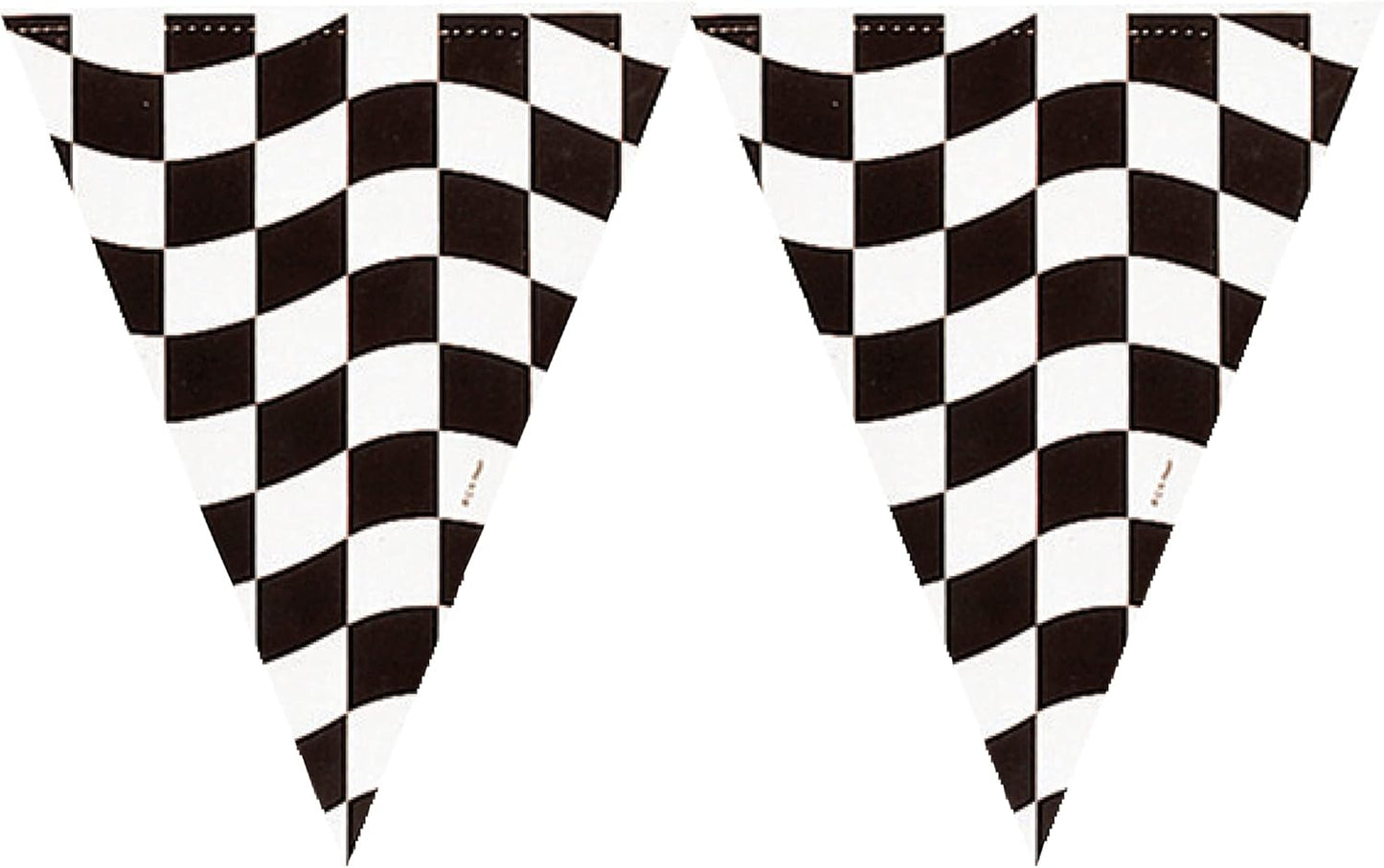Black & White Checkered Racing Flag Banner 12ft (x1u)