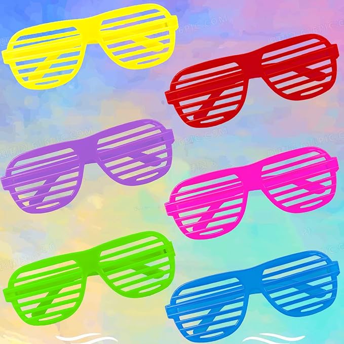 Gafas Retro NEON 80s (x1u)