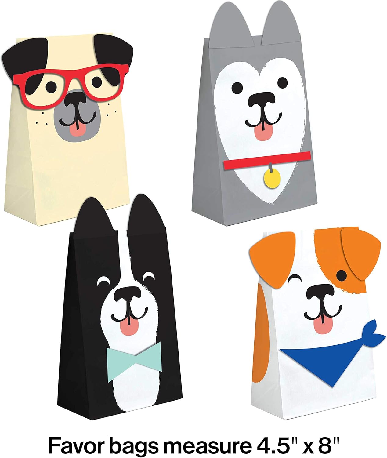 Dog Party Bolsas (x8u)