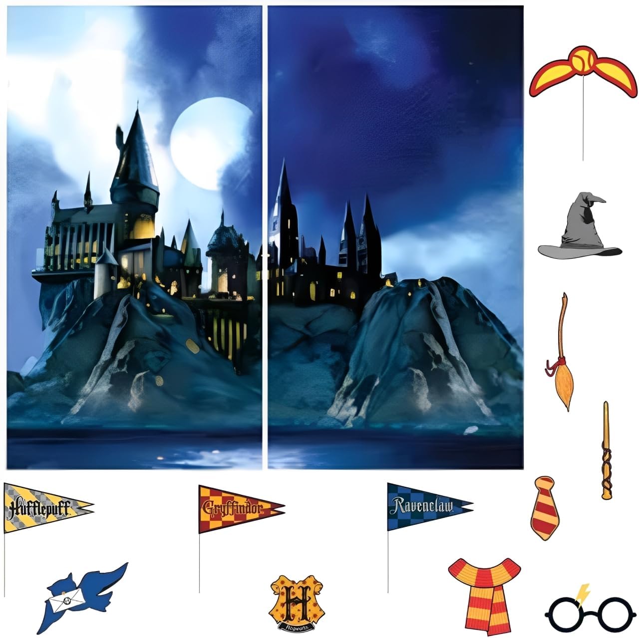 Harry Potter Multicolor Scene Setters with Props (x15u)