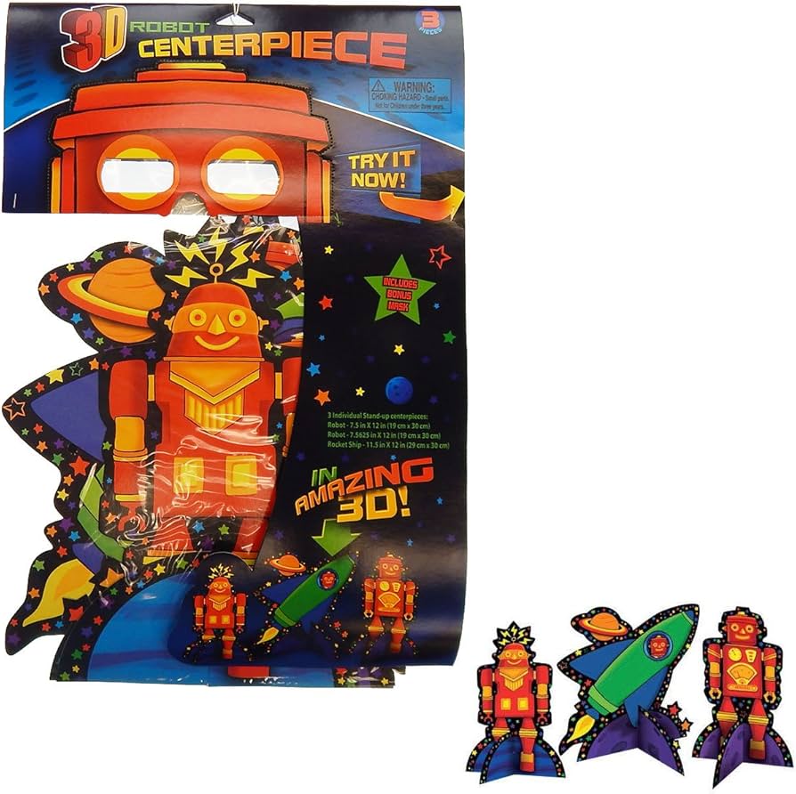 Robot Party Bots Centerpiece (x3u)