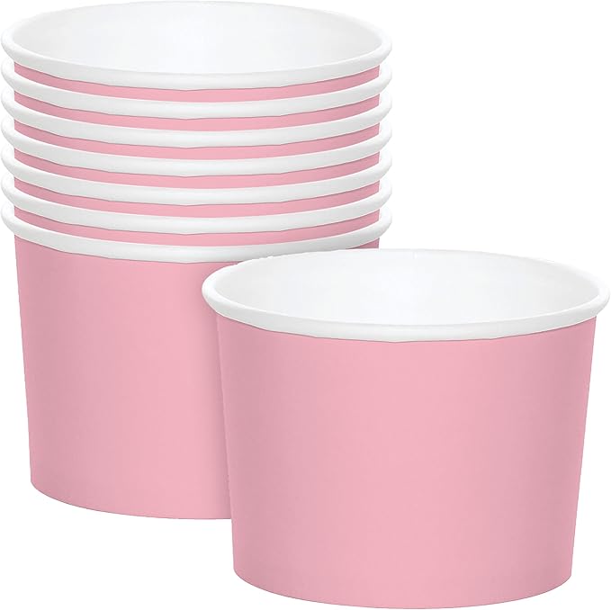 Tazas de Tratamiento Pink Clásico, 8 piezas