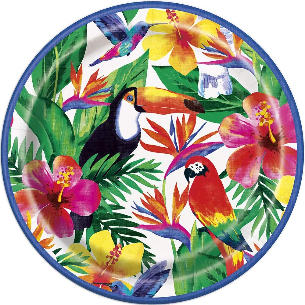 Palm Tropical Lunch Plates (x8u)