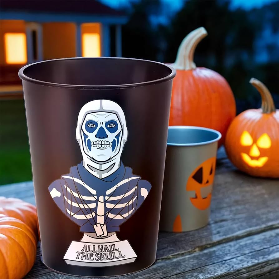 Fortnite Skull Vaso Plastico 16oz (x1u)