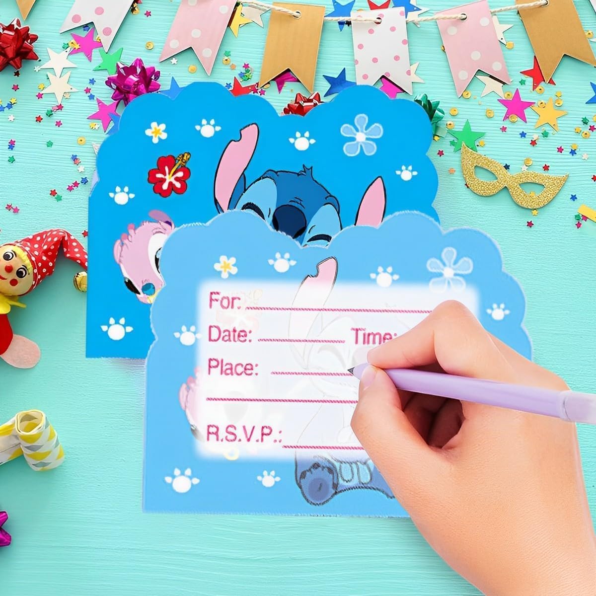 Stitch Invitation Cards (x16u)