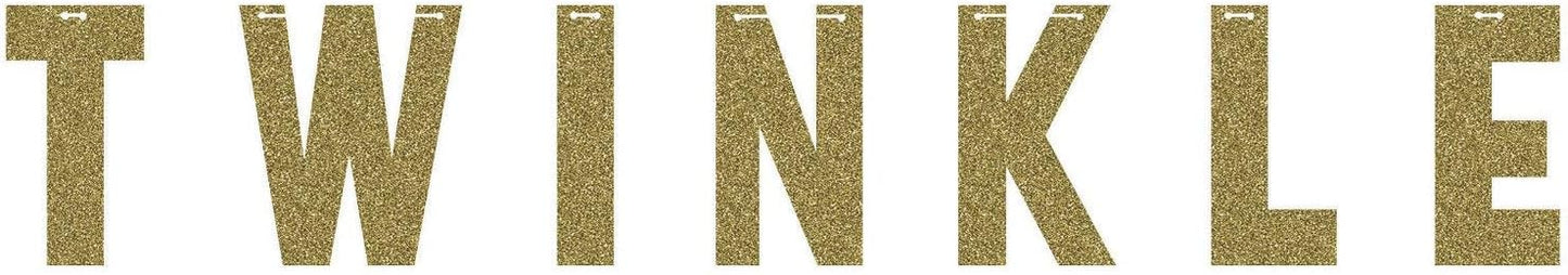 Twinkle Letter Banner Dorado 5.5ft x 6in