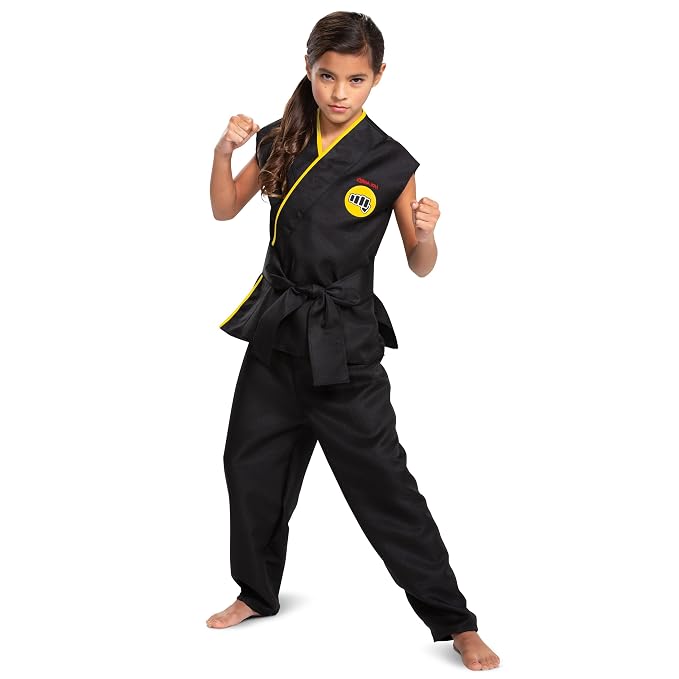 Cobra Kai Black Karate Kids Boy Costume