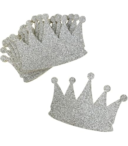 Coronas Glitter Silver Foam (x12u)