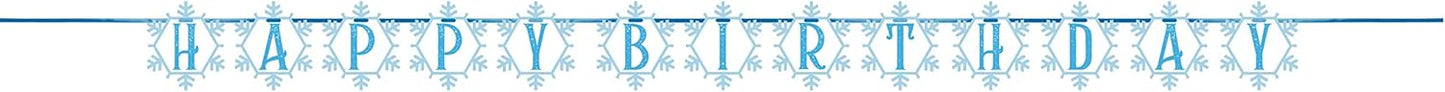 Snow Princess "Happy Birthday" Banner
