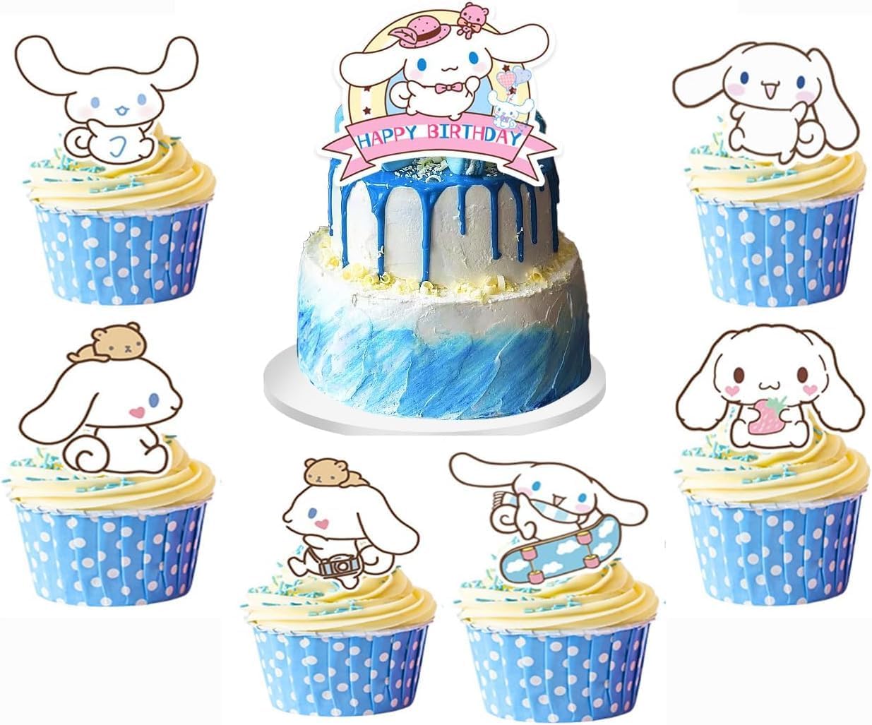 Cinnamoroll Cupcake Toppers (x24u)