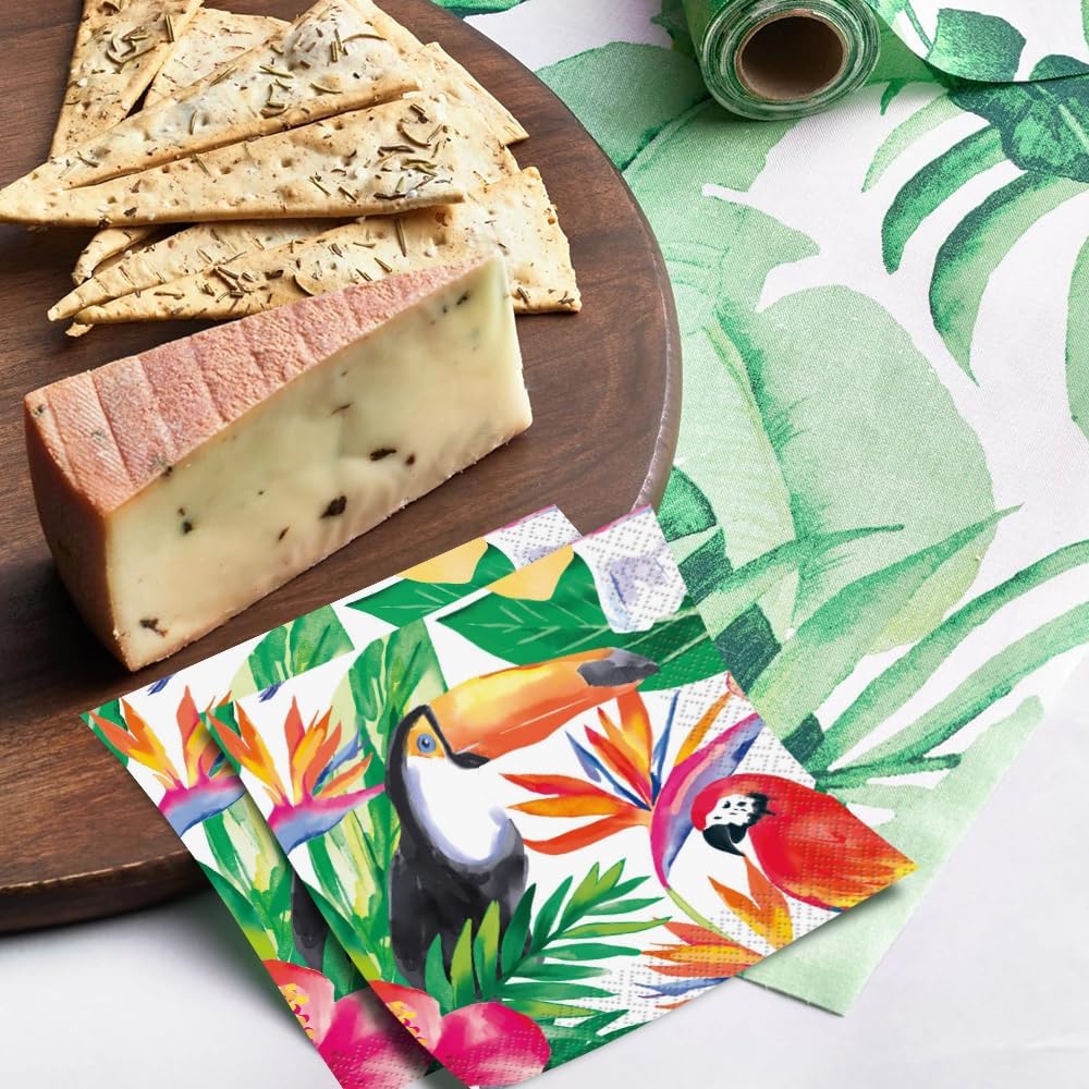 Palm Tropical Beverage Napkins (x16u)