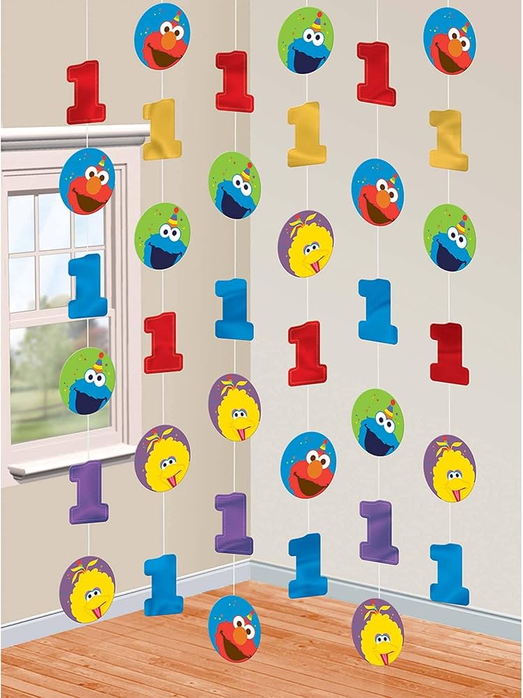 Elmo One String Decorations 7ft (x6u)