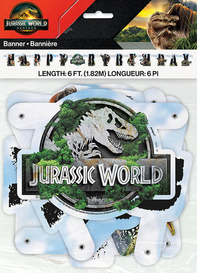 Jurassic World Happy Birthday Banner 6ft
