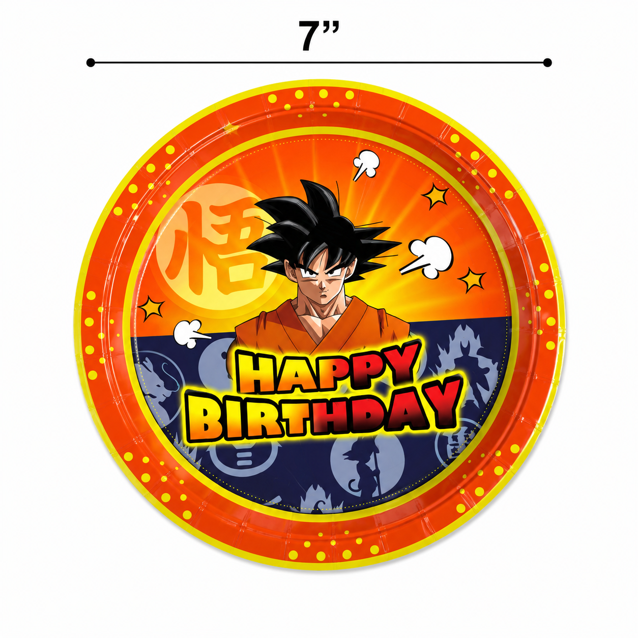 Dragon Ball Z Platos 7” (x10)