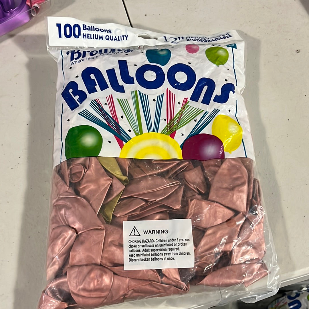 Globos Chrome 12” 100