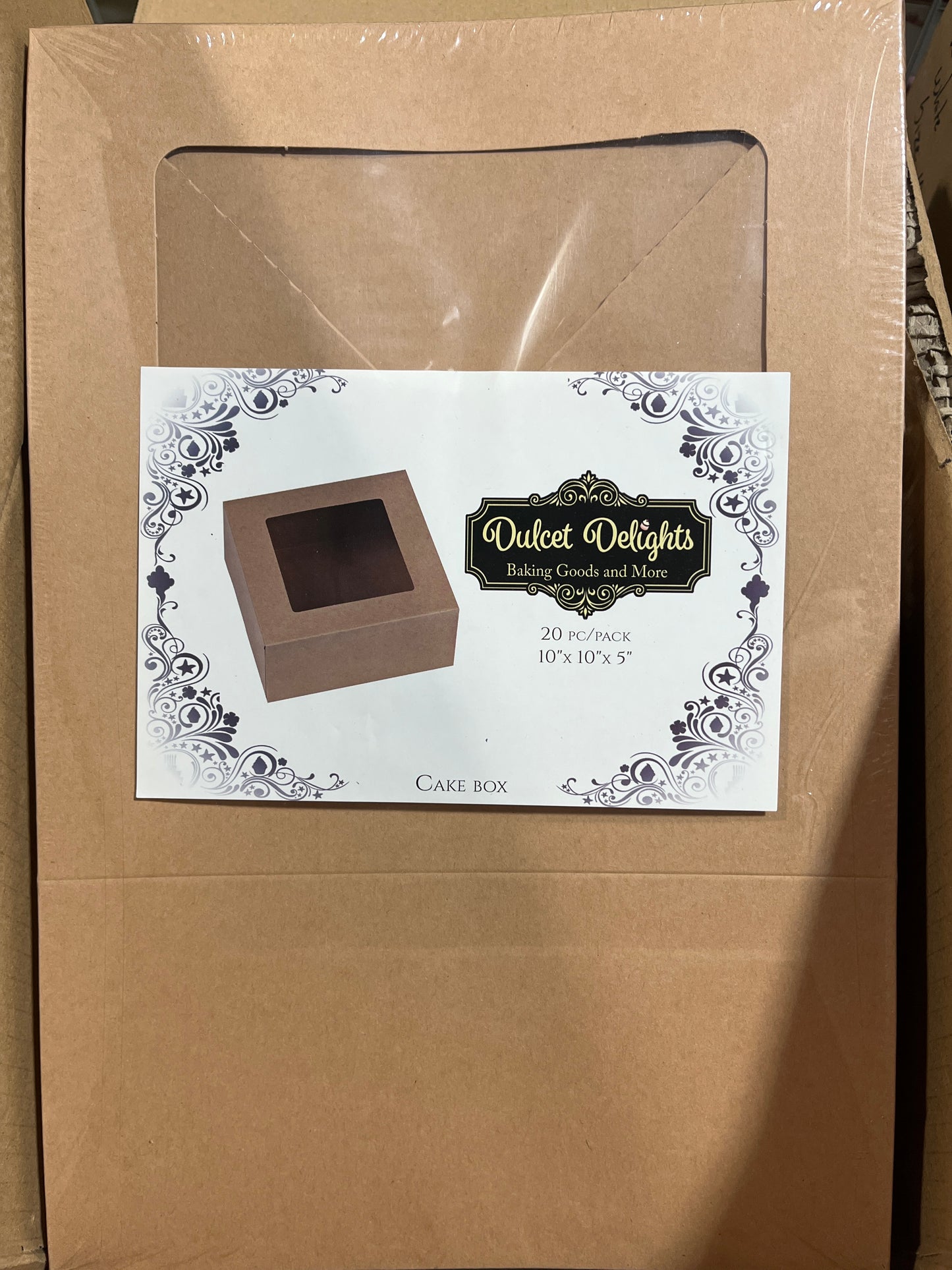 CAJA BIZCOCHO NATURAL 10x10x5