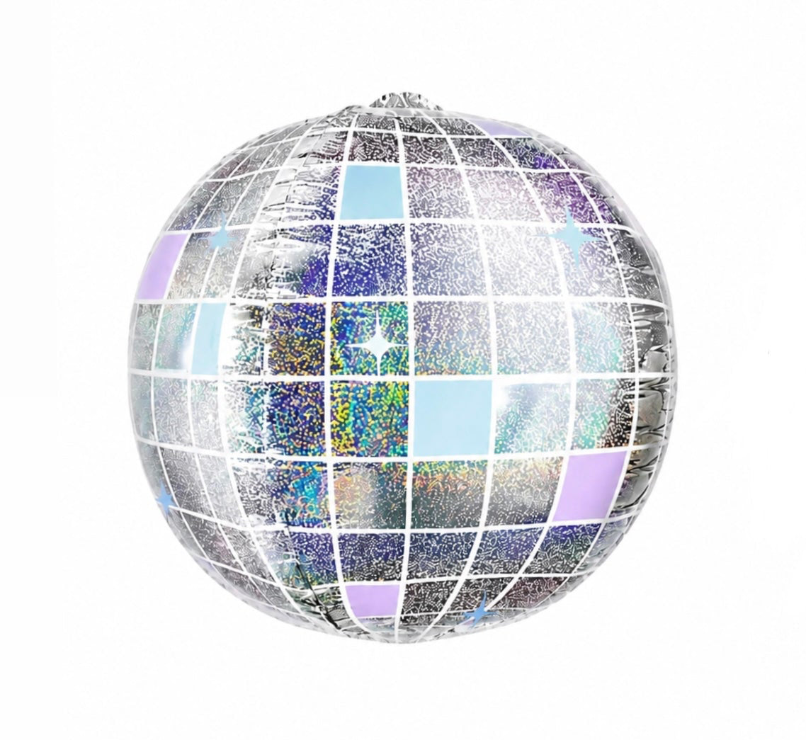 Disco Ball Foil Balloon 22” - Colores
