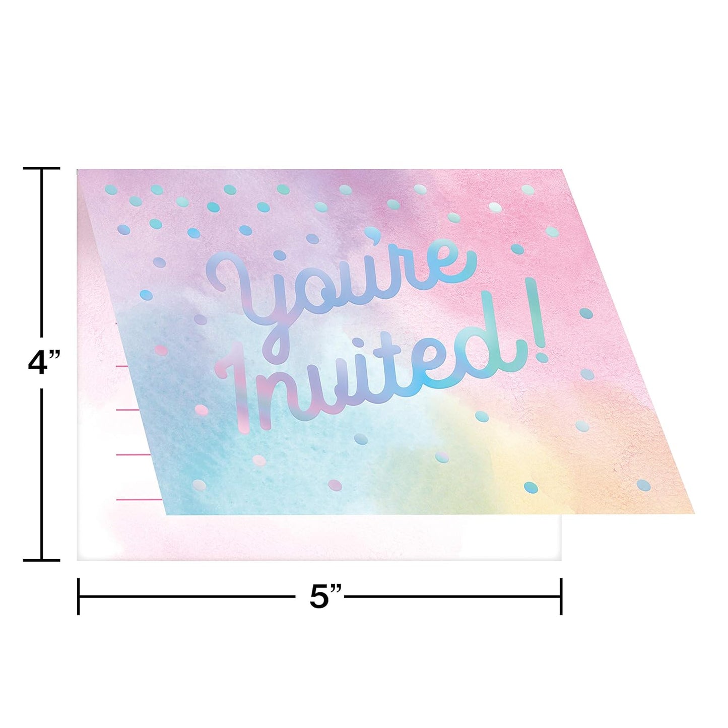 Iridescent Invitations (x8u)