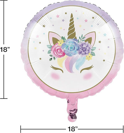 Globo de Mylar de Unicornio Baby Shower, 18 pulgadas