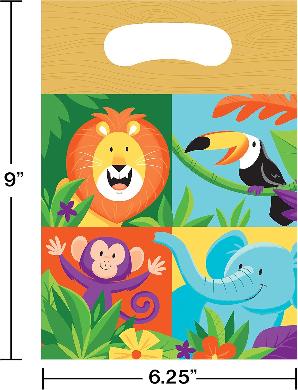 Jungle Safari Bolsas (x8u)