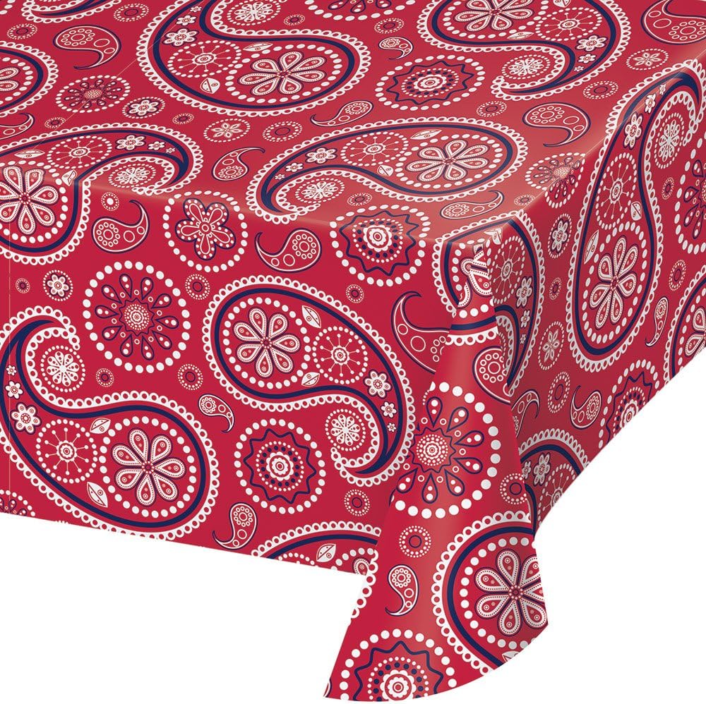 Mantel Rojo Bandana (x1u) 54x108in