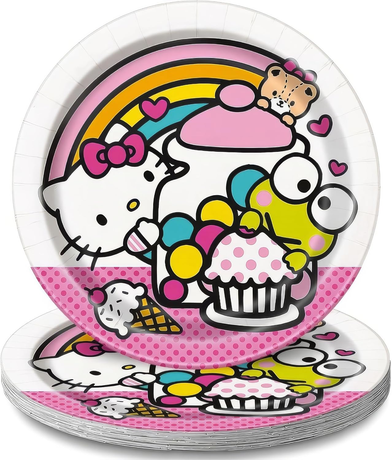 Hello Kitty Plates 7" (x8u)