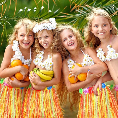 Falda Hawaiana Adultos 24"