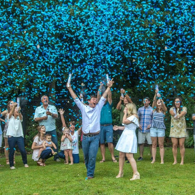 Popper Confetti Cannon Gender Reveal Blue (x1u)