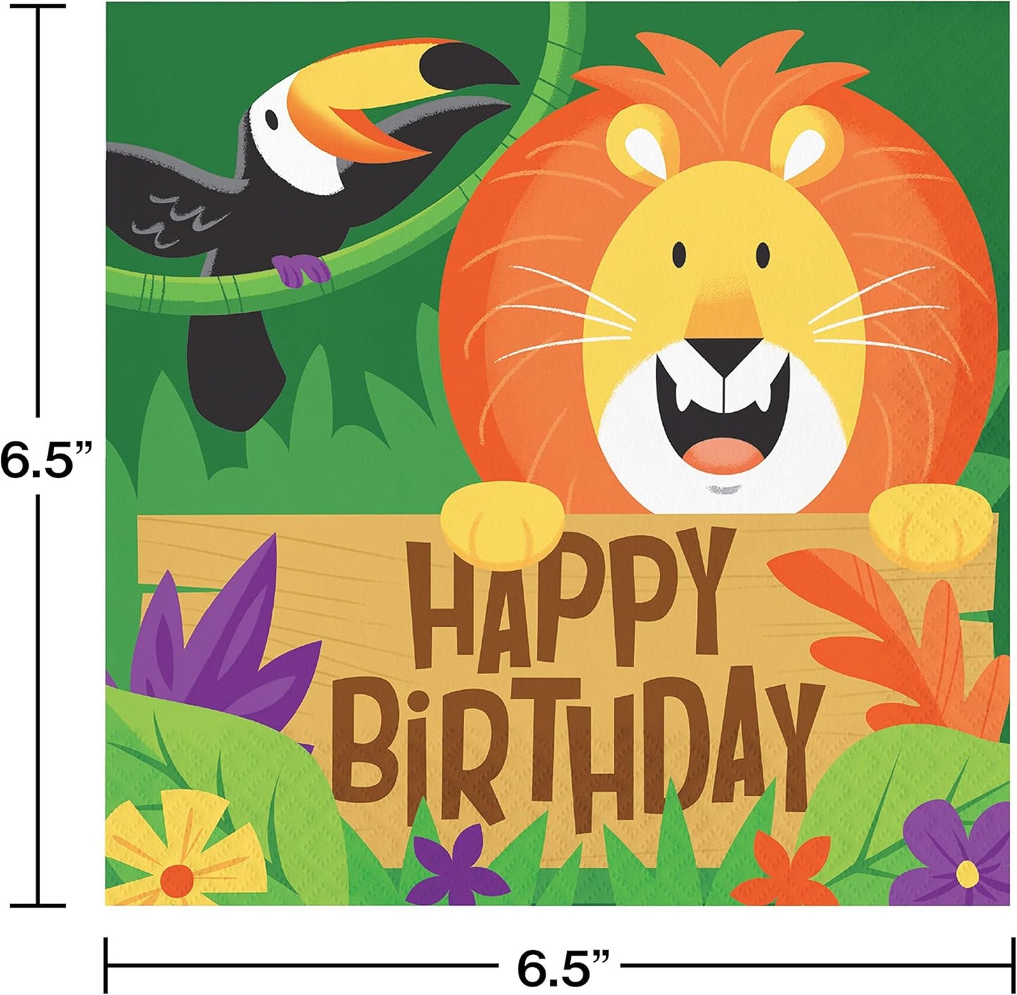 Jungle Safari Lunch Napkins (x16u)
