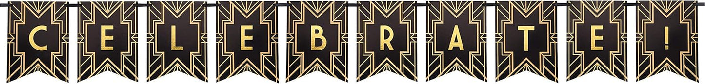 Roaring 20's Banner Personalizable 9ft (x1u)