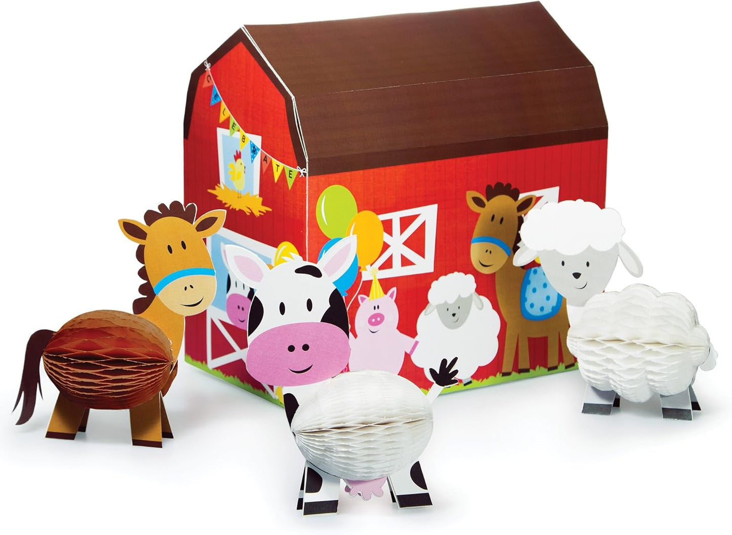 Farm House Centerpiece 3D Granja (x1u)