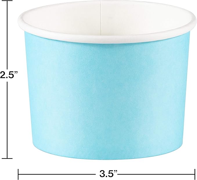 Tazas de Tratamiento Pastel Blue, 8 piezas