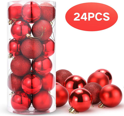 Bolas de Navidad Colores - Medianas 2.4in (x24u)